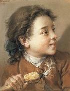 Boy holding a Parsnip Francois Boucher